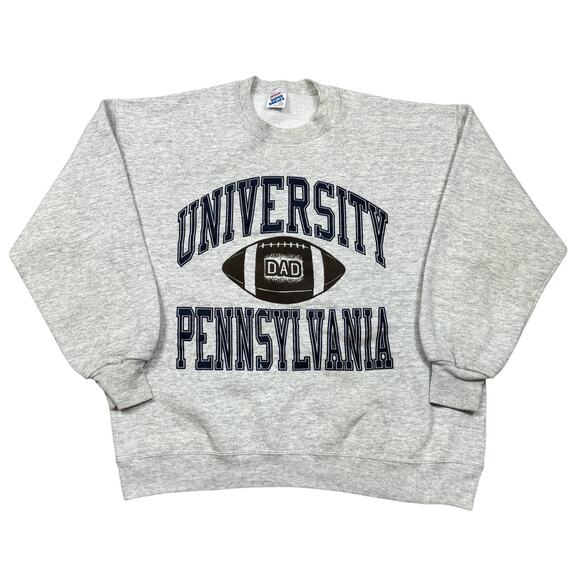 Vintage 90s Jerzees University of Pennsylvania PENN Dad Sweatshirt Men's XL